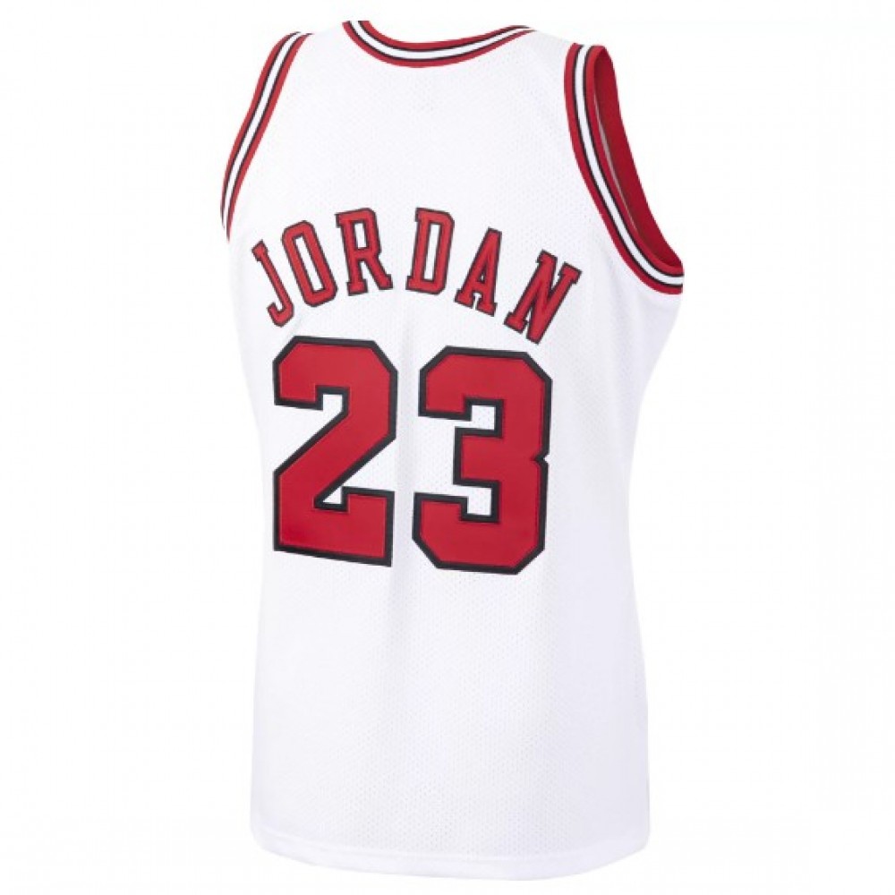 Men's Chicago Bulls Michael Jordan #23 Throwback White 1997-98 Hardwood Classics Player Jersey-Pro Kit Vault | Brand New 26/27 Sports Jerseys